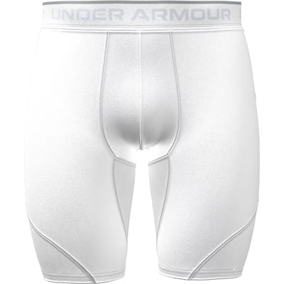 Under Armour Hg Elite Long Korte Broek Wit S Man