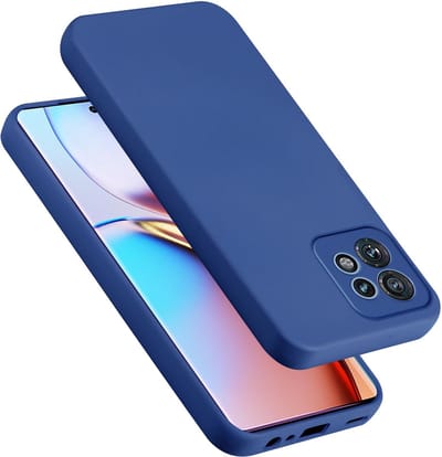 Cadorabo Hoesje geschikt voor Motorola Edge 40 Pro in LIQUID BLAUW - Beschermhoes gemaakt van flexibel TPU silicone Case Cover