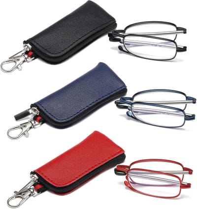 Vouwbare Leesbrillen voor Volwassenen - Compacte Blue Light Blocking Pocket Brillen