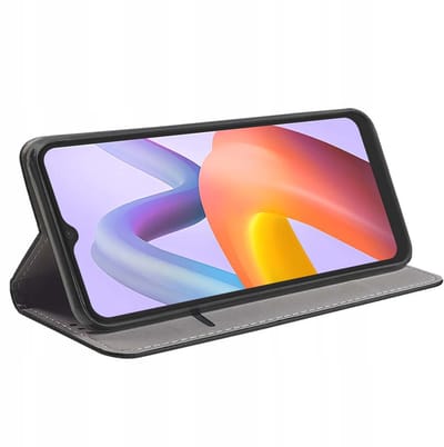 Jaym, Hoesje geschikt voor Xiaomi Redmi A1 / A2 / A2+ - Magnetisch Folio met Standaard, Zwart