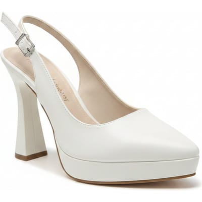 Corin Spitse Neus Slingback Bruidsplatform Pump