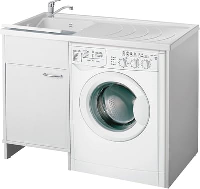 Wasmachineafdekking met Wastafel - Duurzaam en Functioneel, 109 x 60 x 89 cm