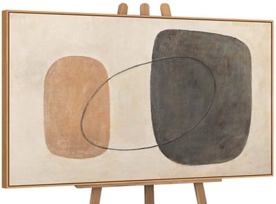 Canvas schilderij handgeschilderd balance of contrasts abstract – YS-Art Gallery – Luxe wanddecoratie voor woonkamer – Modern schilderij voor slaapkamer en hal