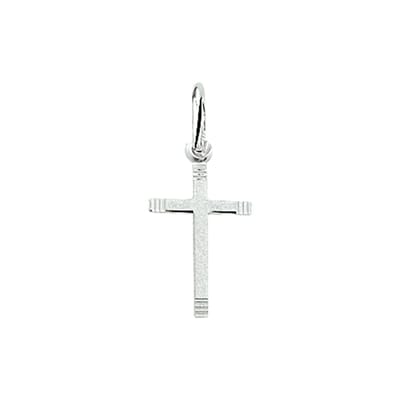 Zilveren Hanger kruis gediamanteerd 1005106