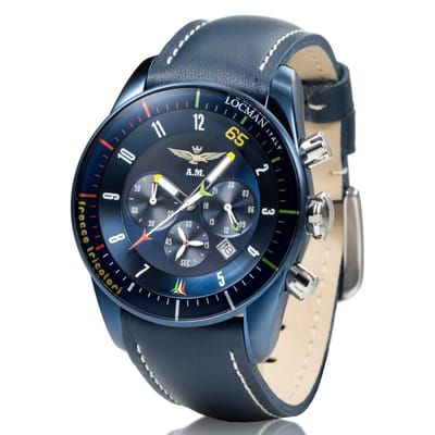 Locman - 0450B02S-BLFTBLPB - Polshorloge - Heren - Kwarts - Frecce Tricolori Chrono