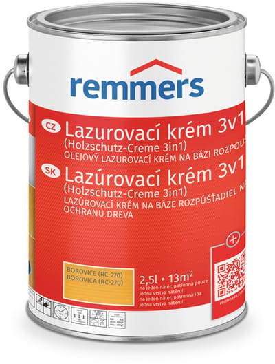 Remmers - Lasuurcrème 3-in-1 5 l, Mahonie
