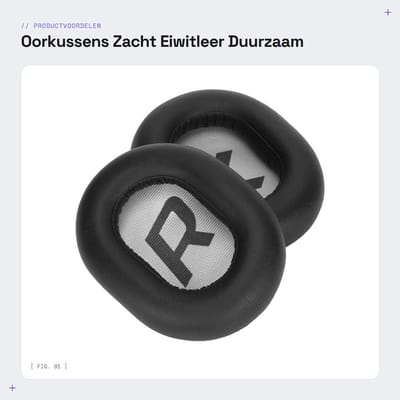 Dailygoods - Oorkussens - Zacht Eiwitleer - Duurzaam - Universele Hoofdtelefoon-oorkussen - Geschikt voor Backbeat Pro 2 - Oorkussen set