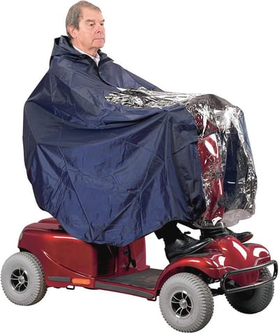 Waterdichte Regenponcho voor Elektrische Scooters en Rolstoelen - Bescherming Tegen Regen en Wind