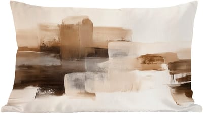 Sierkussens - Kussentjes Woonkamer - 60x40 cm - Penseelstreken - Abstract landschap - Rust