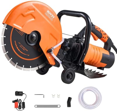 Elektrische Betonschuur - Cirkelzaag machine - Materiaal Zagen - Schoon Nat Zagen - 114 mm Diepte - Oranje