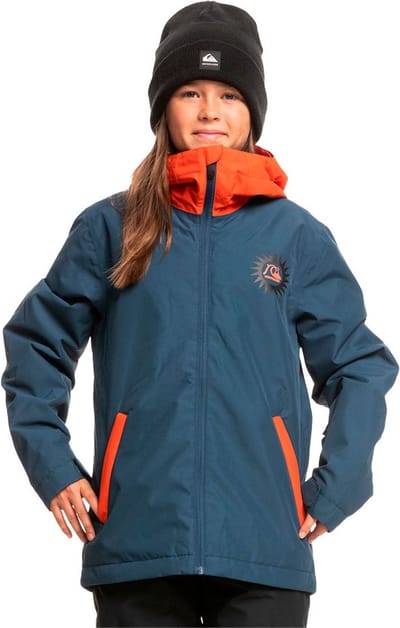 Quiksilver In The Hood Jas Oranje 10 Years Jongen