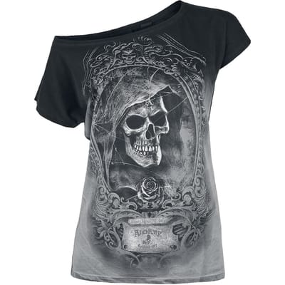 Alchemy England T-shirt - Saint Levantius - L tot 4XL - voor Vrouwen - grijs