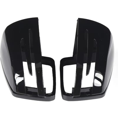 Paar Zwarte Zijspiegelkappen Vervanging voor Mercedes Benz A B C E CLA CLA GLA GLK Klasse black