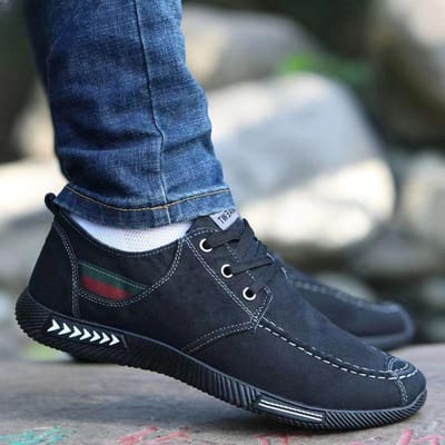 Oude Beijing Stoffen Schoenen Lente en Zomer Ademend Anti-geur Canvas Schoenen Zachte Zool Slijtvast Casual Schoenen Papa Herenschoenen 44 zwart
