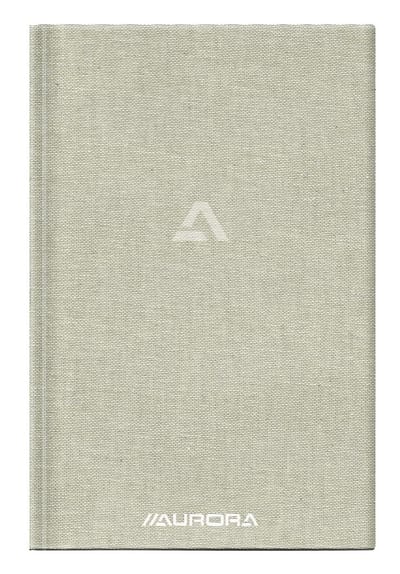 Notitieboek aurora a5 lijn 192 pagina's 80g grijs | 8 stuks