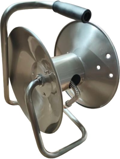Slanghaspel rvs - voor 15 m - zilver