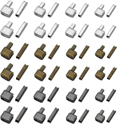 Metaal Ritssluitings Reparatieset 48 stuks 4 maten #3 #5 #8 #10 voor naaien vervangen knutselen