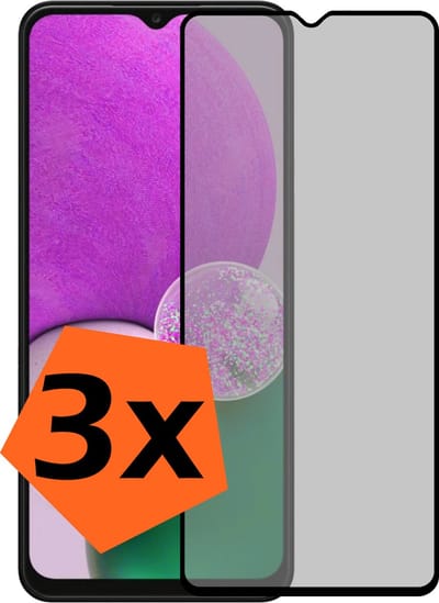 Screenprotector - 3 Stuks - Geschikt voor Samsung Galaxy A13 5G - Privacy Filter - Gehard Glas - Beschermglas - Tempered Glass - Screen Protector