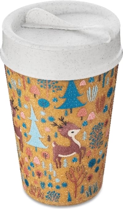 Dubbelwandige Koffiebeker met Deksel, 0.4 L, Organic, Oh My Dear - Koziol | Iso To Go