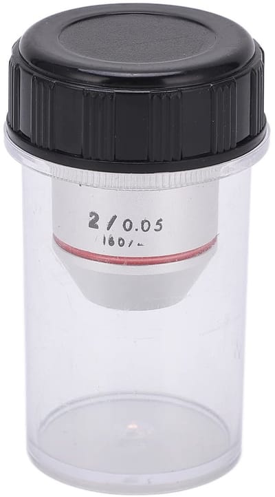 Allecto - Achromatische Microscooplens - Microscoop Accessoire - Versterking van beelden - 2x vergroting - Biologische microscoop - Geschikt voor o..