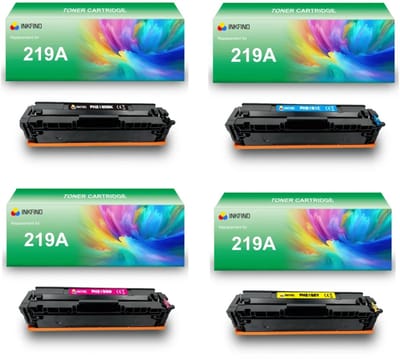 INKFIND 219A (W2190A/W2191A/W2192A/W2193A) tonercartridge multipack van 4 stuks (Zwart+Cyaan+Magenta+Geel) compatibel met HP 219A W2190A W2191A W2192A W2193A HP219 HP219A toner cartridge - 4-pack BK/C/M/Y
