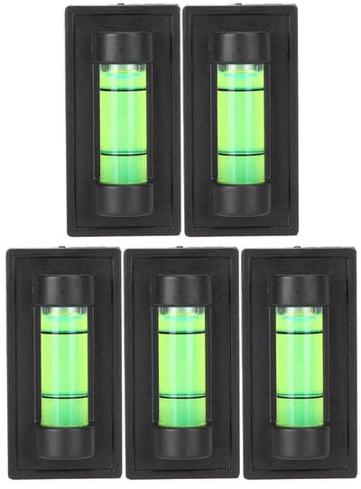 Dailygoods- Waterpas 5 Stuks - Mini Waterpas - Plastic - Precisie Niveau - Magnetische Beugel - Schokbestendig - 4.8 x 1.5 x 2.5 cm - Spirit Level