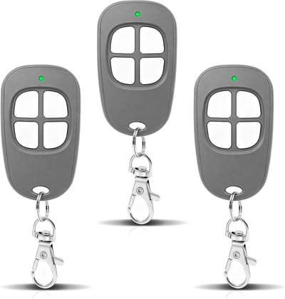 Afstandsbediening set - Poort opener - Garage bedienen - 4 kanalen rolling code - 3 stuks - Grijs