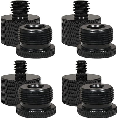 Dailygoods- Adapter Set 8 Stks - Schroefdraadadapter - Microfoon - Camera - Statief - Duurzaam Aluminium