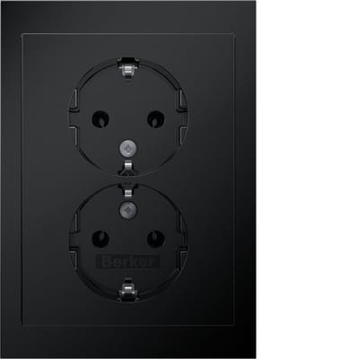 Hager Berker R.3 Wandcontactdoos (WCD-schakelmateriaal) (Europese Stekkerdoos) - 47742245