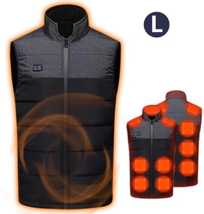 Bovista Verwarmde Bodywarmer - Heated Vest - Elektrische Bodywarmer - Extra Warm - Oplaadbaar - Unisex - Maat L - Grijs