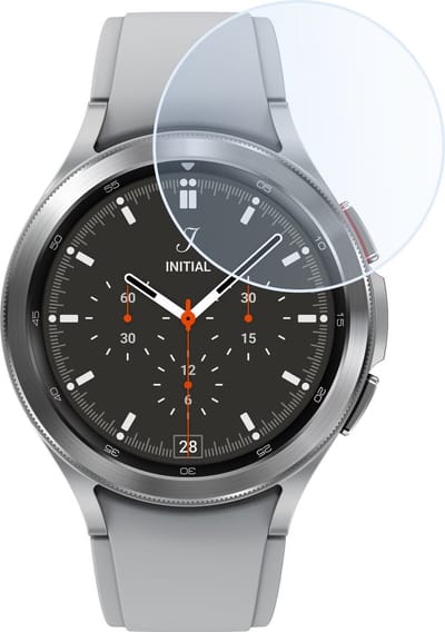 Screenprotector - Geschikt voor Samsung Galaxy Watch 4 Classic 46 mm - Sterk & Shockproof - Tempered Glass - Beschermglas Screen Cover - Gehard Glas - Bescherm Protector voor Smartwatch