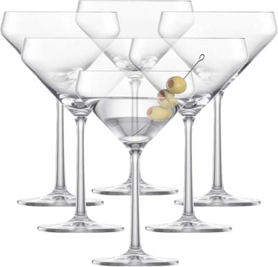 Martiniglas Set - Cocktail Glazen - Dranken Serveren - Extra Breukvast - 034 L 6 stuks - Transparant