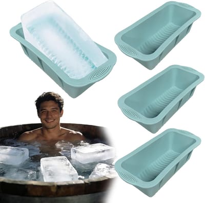 VHV - Diepvriesvorm - siliconen katvorm 4 stuks - makkelijk lossen - voor meal prep, soep, saus en vriezer