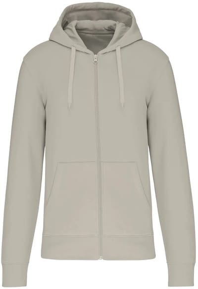 Kariban Ecologische herensweater met capuchon en ritssluiting K4030 - Clay - 3XL