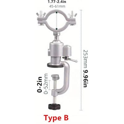 Étau d'établi multifonctionnel en alliage d'aluminium, Ensemble de serre-joints de table en fonte, Support de perçage rotatif, Mini serre-joints d'établi pour outils électriques