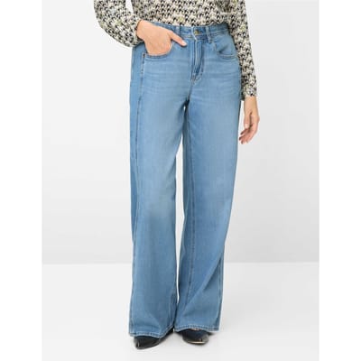 Brax Dames Jeans  Style MORGAN USED LIGHT BLUE, denim lichtblauw, maat 36