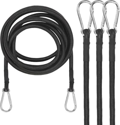 Set van 4 sterke spanbanden met karabijnhaken voor transport en outdoor