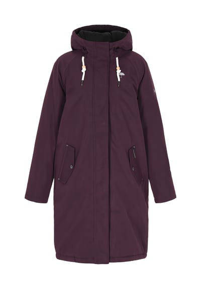 Schmuddelwedda Winter parka Dames donker paars