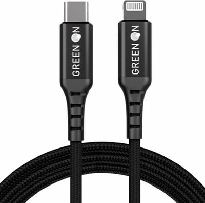 USB-C naar USB Lightning - 2 meter - 2M - hoogwaardige oplaad- en synchronisatiekabel voor Apple apparaten met een Lightning-poort - Green On