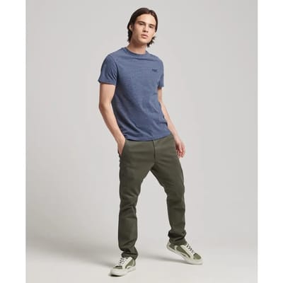 SINGLES DAY! Superdry - Classic T-Shirt Navy - Heren - Maat S - Modern-fit