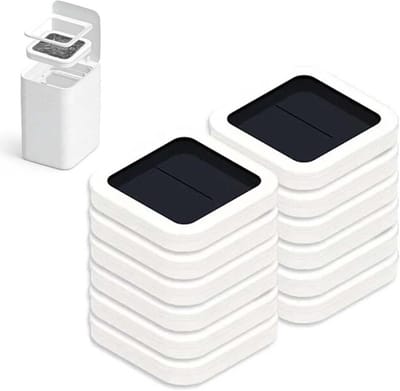 Navulzakken Vuilnisbak - Vuilniszakken Afvalzakken - Hygiënisch Afval Beheren - Automatische Sluiting en Vervanging - 15L - Zwart