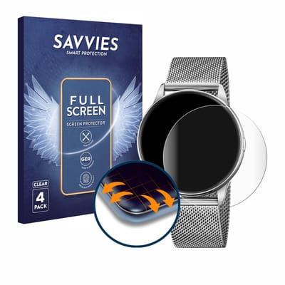 Savvies - Screenprotector voor Lotus Smartime 50000/1 - Folie Beschermfolie transparant volledig dekking 4 Stuks