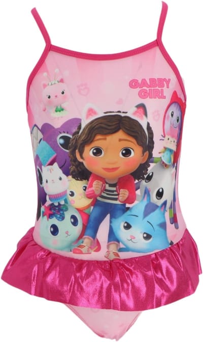 Gabby's Dollhouse Badpak - Maat 92/98 - Roze - Badpak Meisjes