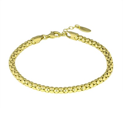Di Lusso - Armband Tours - Zilver 925 - Gouden plating - Dames - 21 cm