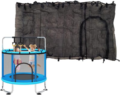 Trampoline veiligheidsnet - Trampoline ombouw - Veilig springen - Eenvoudige montage - 1.4 meter - Zwart