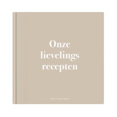 Writemoments Onze Lievelingsrecepten - Familie recepten Invulboek