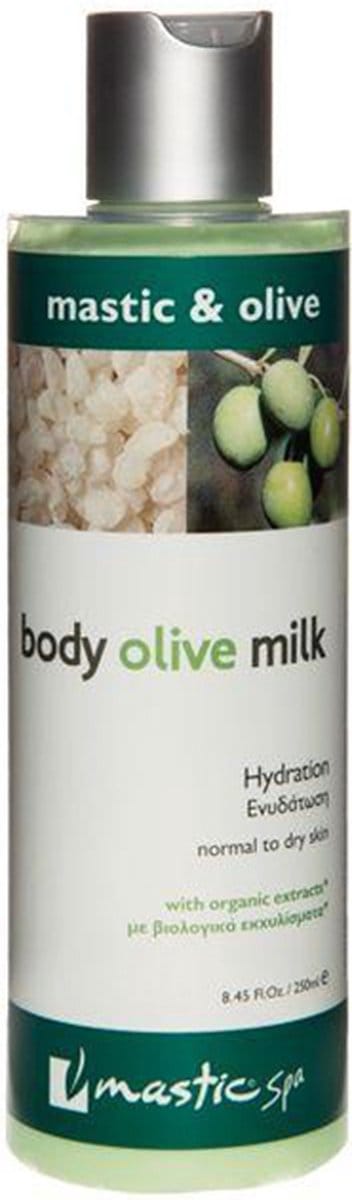 Mastic Spa Olive Body Milk – Hydraterende Bodylotion met Olijfolie & Mastiek – Verzorgende Body Milk voor Zachte en Stralende Huid – 250 ml
