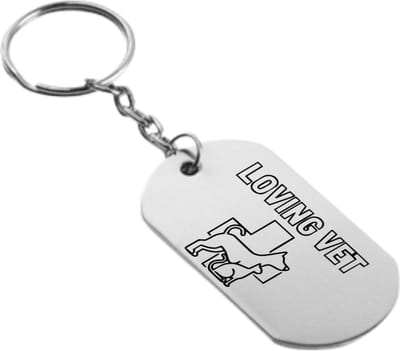 Akyol - dierenarts sleutelhanger - Honden - familie vrienden collega - cadeau - 54 x 29mm
