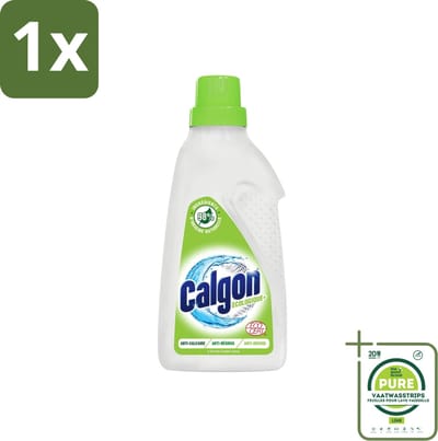 1 x Calgon - Wasmachinereiniger - Gel - Ecologisch - Tegen Kalkaanslag / Wasmiddelresten / Geuren - 750ml - 15 Wasbeurten - Wasmachine Reiniger - Wasmachine Onderhoud - Kalk Verwijderaar - Wasmiddelresten - Geur Neutraliserend