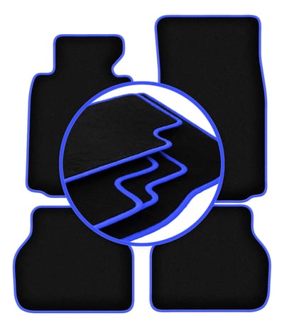 CARLUX-BLUE automatten voor: BMW 5 E39 sedan, stationwagen, touring (1996-2004)
